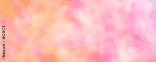 Soft Pink Orange Hues Abstract Mosaic Pattern Background With Subtle Gradient Blending And Textured Cells