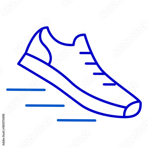 Sport Running Shoe Outline