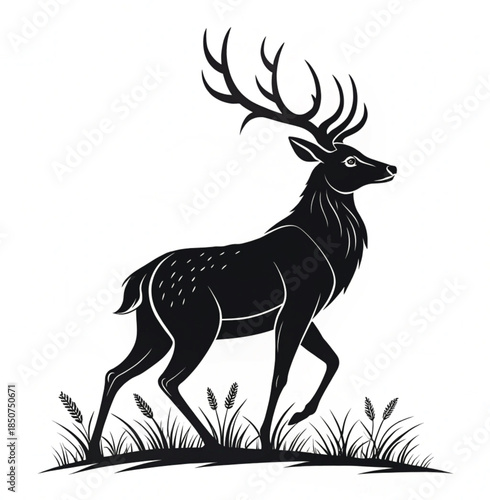 deer silhouette vector