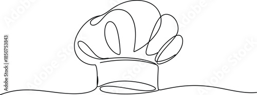 Simple line of a mushroom growing from the ground line black and white