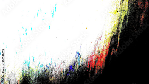 Abstract Digital Grunge Texture Background White Bright Light Flares Vibrant Color Streaks Dark Contrast Motion Noise Overlay Artistic Effect