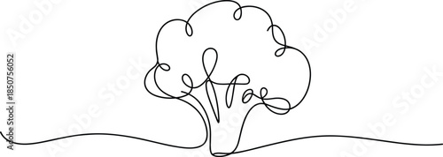 Abstract black and white line of a tree with the word love