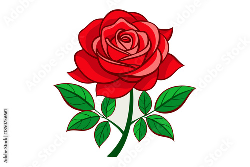 a red rose vector art free and premium .ai