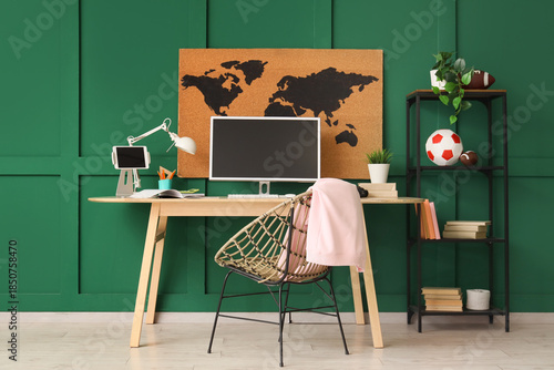 Interior of teenager's room...
