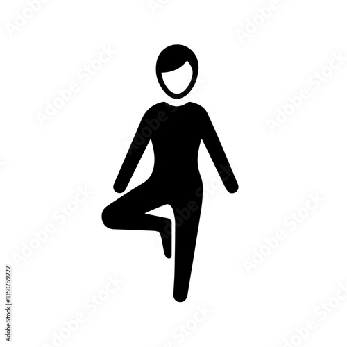 Person performing yoga pose