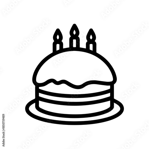 Celebration cake with candles