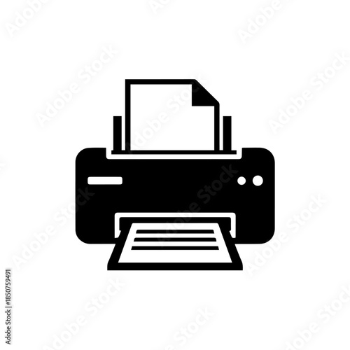Printer with paper