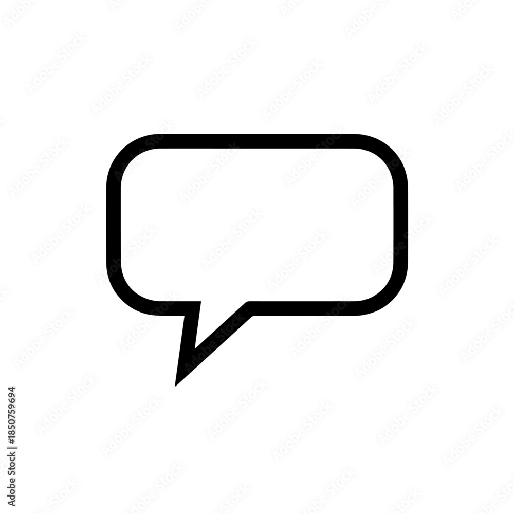 Naklejka premium Empty speech bubble