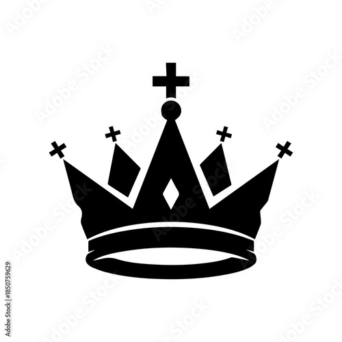 Regal crown with crosses
