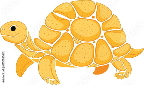Potato chip turtle art