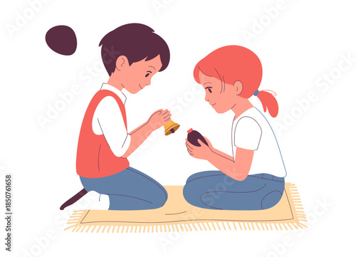 A heartwarming scene depicting a child and parent engaged in a nurturing activity, showcasing the importance of creative learning and emotional bonding in childhood development.