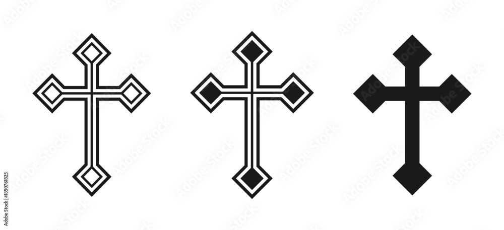 Fotografia Cross vector shape symbol