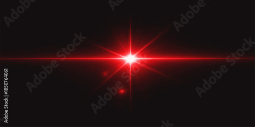 Abstract red background with glowing stars, energy, and an explosive light design