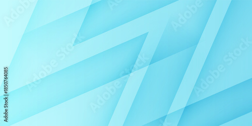 Abstract Light Blue Geometric Overlap Background for Technology