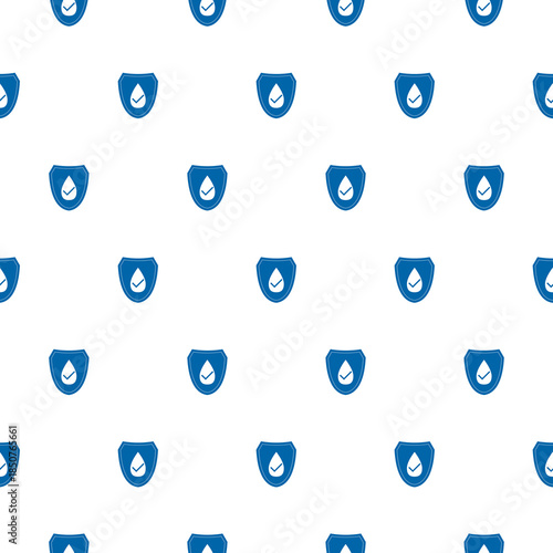 Waterproofing seamless pattern isolated on white background