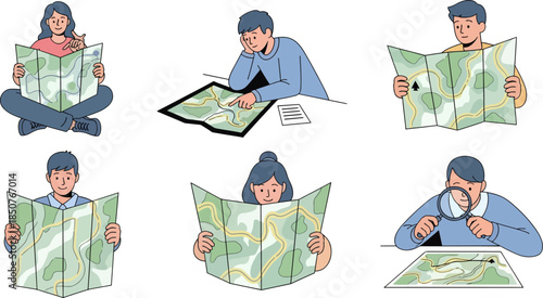 Children Exploring Maps in Indoor Educational Setting