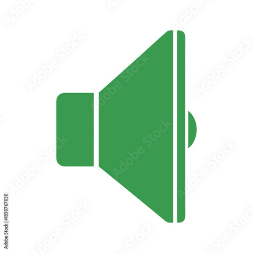 Green megaphone icon