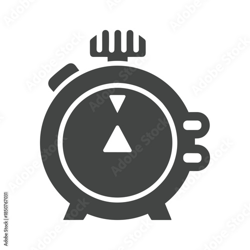 Stopwatch icon with fork