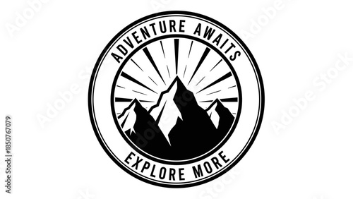 Adventure Awaits Explore More Mountain Emblem.
