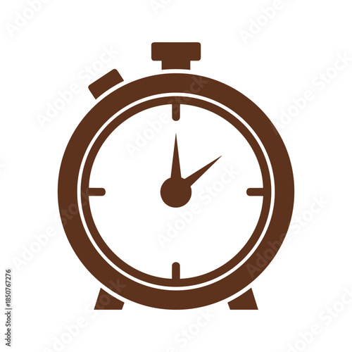 Brown stopwatch icon