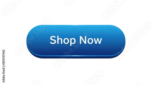 A sleek blue button with white text reading Shop Now on a plain background