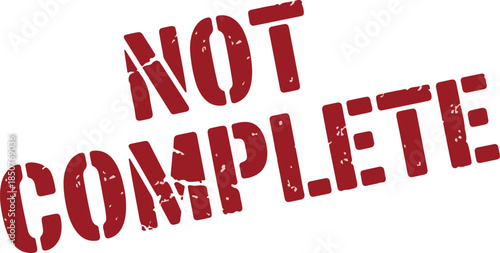 Not complete rubber grunge stamp effect on transparent background