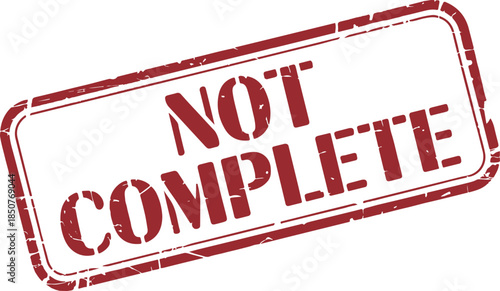 Not complete rubber grunge stamp effect on transparent background