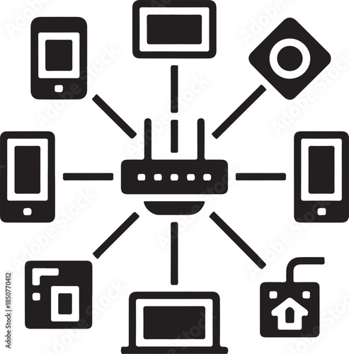 Multiple devices connected to a router