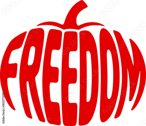 Pumpkin with the message 