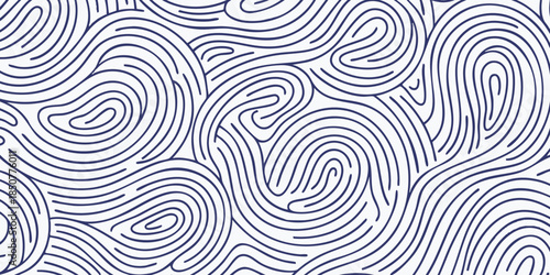 Seamless abstract wavy line pattern with organic curves creating a unique and intricate texture design, perfect for modern backgrounds, fabric prints, and stylish decorative elements