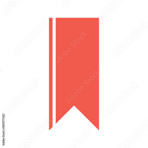 Red bookmark icon Free Download Red bookmark icon - GFXLoad