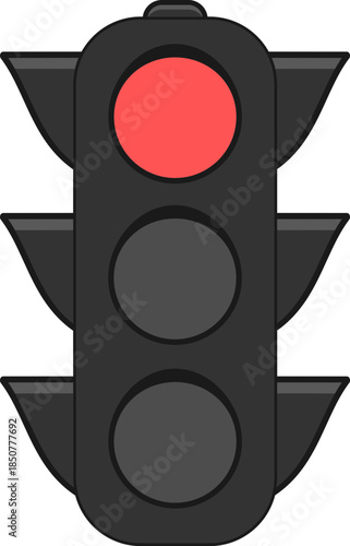 Traffic lights illustrations for any purpose. Isolated object. Green, yellow and red light stoplights.Traffic Light Icon Flat Design on White Background.Set of traffic lights in realistic style.