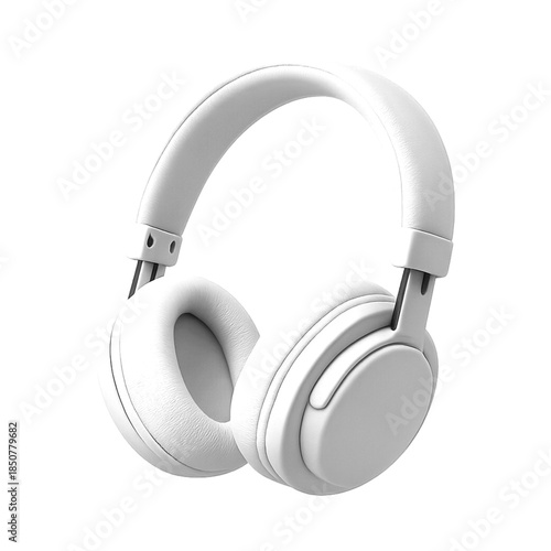headphones on white background