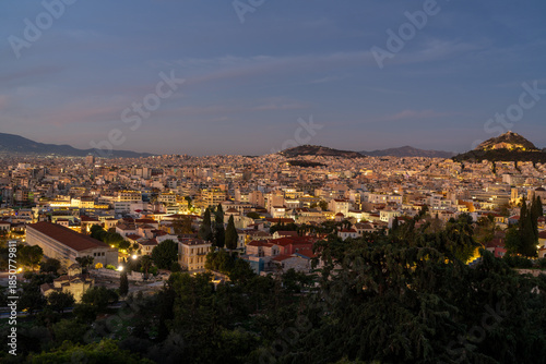 Night View of Athens