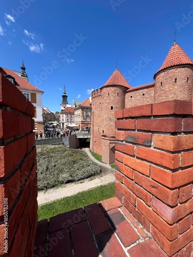 The Warsaw Barbican medieval fortifications