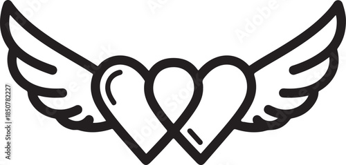 50 Love Bond Heart Icons Vector Bundle