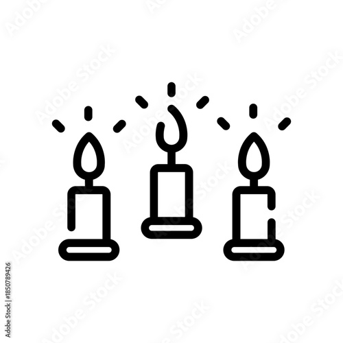 Candle light icon