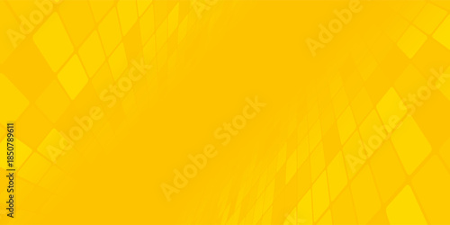 Abstract Yellow Perspective Grid Pattern Background. Futuristic Technology Concept