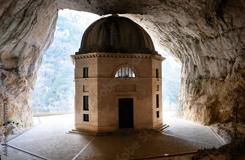 Valadier temple at Genga in  Italy.