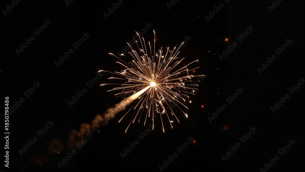 custom made wallpaper toronto digitalBottle rocket launches suddenly with whistle exploding midair into small bright colorful flashes