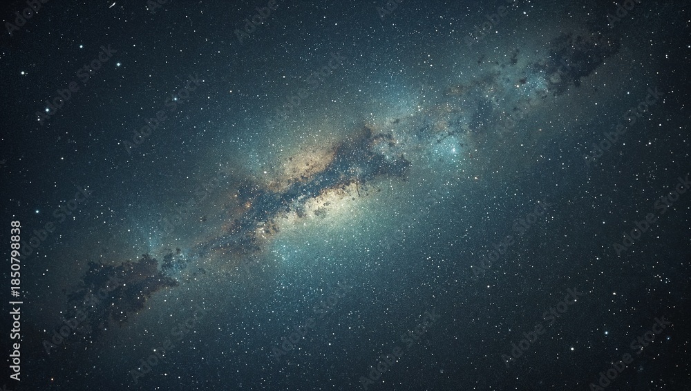 Fototapeta premium Celestial shimmer drifts quietly painting intangible patterns across nonexistent planes