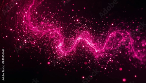 Fuchsia abstract firework luminous ephemeral twisting drifting glowing scattering intangible ethereal surreal