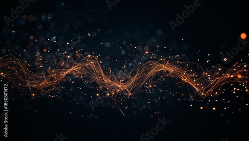 Midnight abstract firework luminous ephemeral twisting drifting glowing scattering intangible ethereal surreal