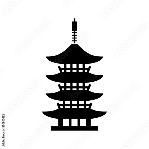五重塔をイメージした文化財アイコン
