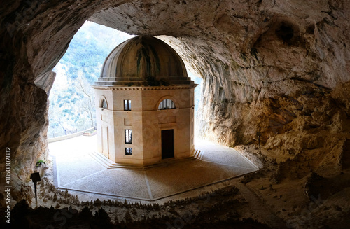 Valadier temple at Genga in  Italy.