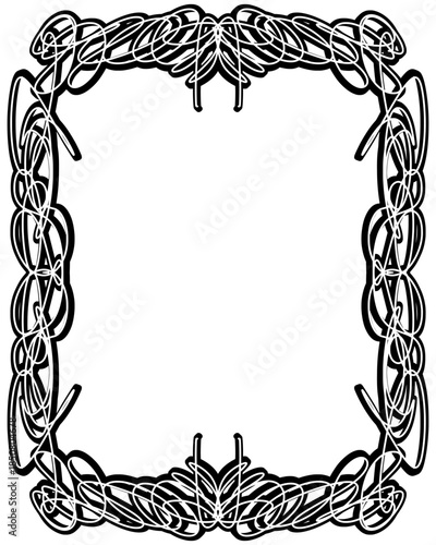 vector frame with a frame for text