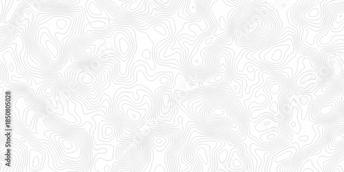 Black and white lines seamless Topographic map patterns, topography line map. Vintage outdoors style. The stylized height of the topographic map contour in lines and contours isolated on transparent.
