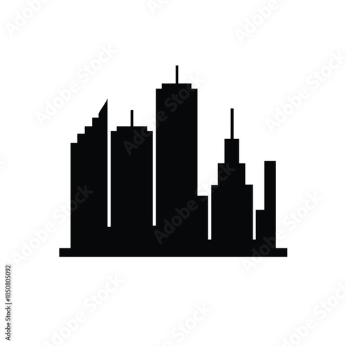 Modern City Skyline Silhouette