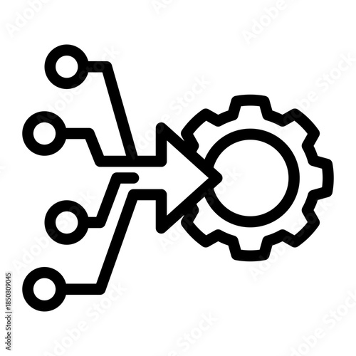 Digital Technology Input Source Icon from Data Analysis Icon Collection (Outline style)