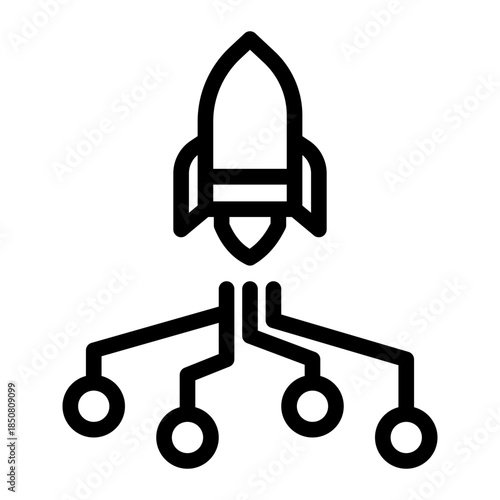 High Speed Data Transfer Network Icon from Data Analysis Icon Collection (Outline style)